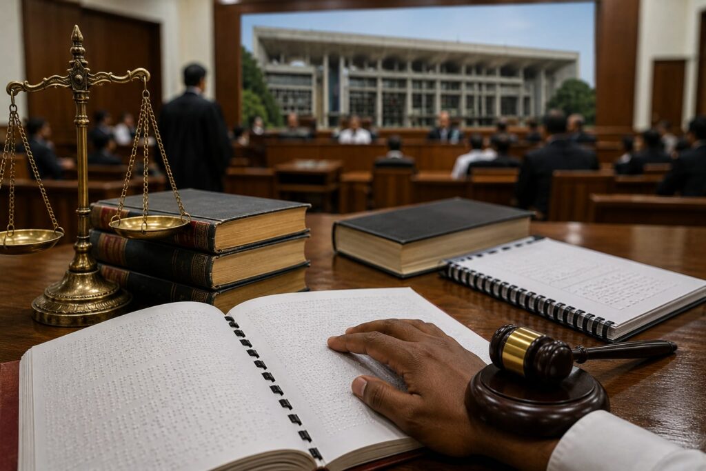 PIL raises concerns over accessibility and fairness in curriculum for visually impaired students, High Court seeks response from state authorities.