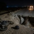 Biker dies after falling from an unfinished road stretch near Haryana–UP border amid alleged safety lapses