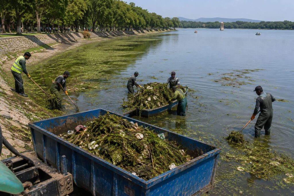 Chandigarh to Clean Sukhna Lake and Seasonal Streams by Month-End Administration launches ₹29.64 lakh drive to remove weeds and garbage from Sukhna Lake and seasonal streams across Chandigarh.