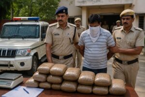 ASI arrested and dismissed after alleged tampering with 90 kg opium seizure in Sirsa.