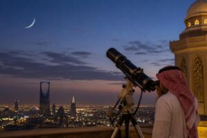 Supreme Court confirms crescent moon sighting, declaring Tuesday as the first day of the new Islamic month in Saudi Arabia.