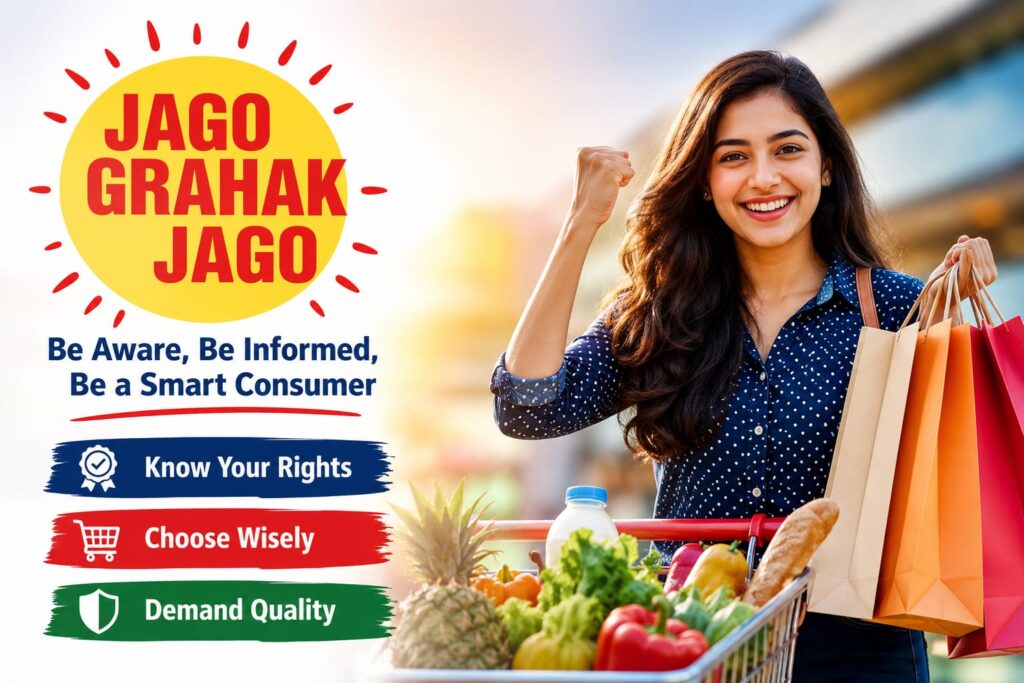 JAGO GRAHAK JAGO A powerful representation of consumer people to stay informed , know their rights and make smart purchasing decisions