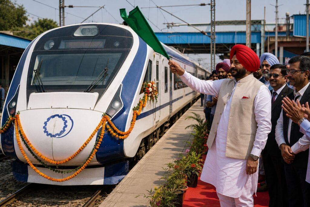 Good News for Punjabis: Vande Bharat Returns to Track After 7 Months, Minister Bittu Flags Off Service High-speed train resumes operations, bringing relief and improved connectivity for passengers.