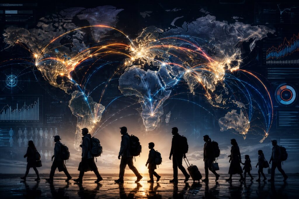 AI-powered analysis reveals new insights into how people move across borders worldwide.