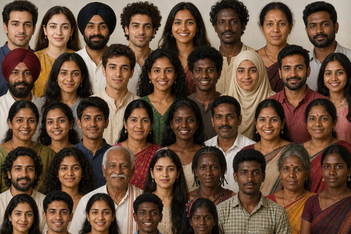 Indian skin tone diversity