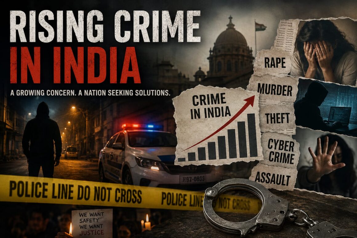 Rising Crime in India: Understanding Causes, Trends, and Solutions Rise in crime in India
