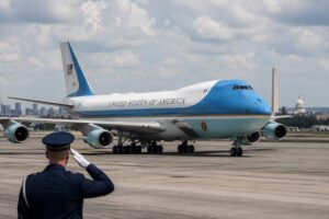 Social media speculation grows after G7 posts, but aging presidential aircraft remain in service amid Boeing delays.