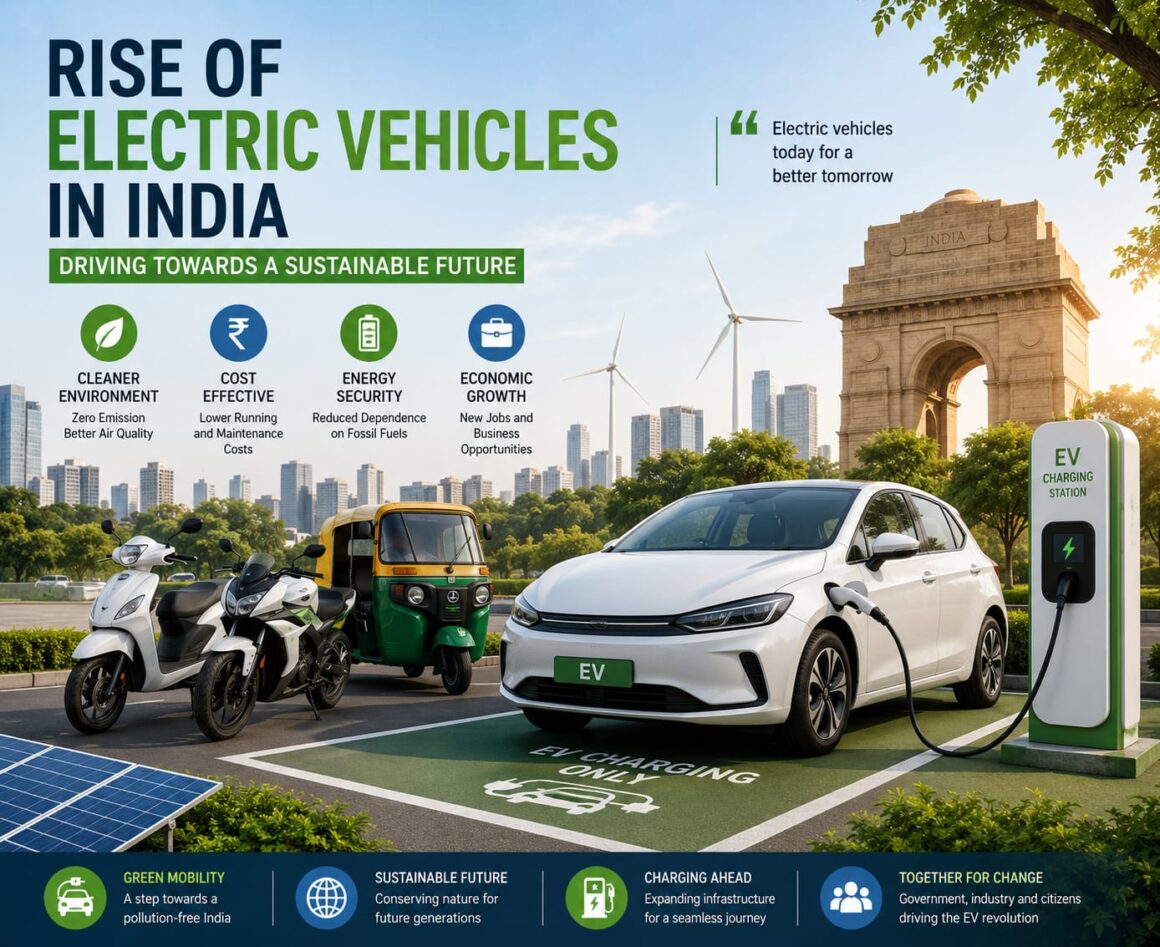 Rise of Electric vehicles in India: driving Towards a Sustainable Future
