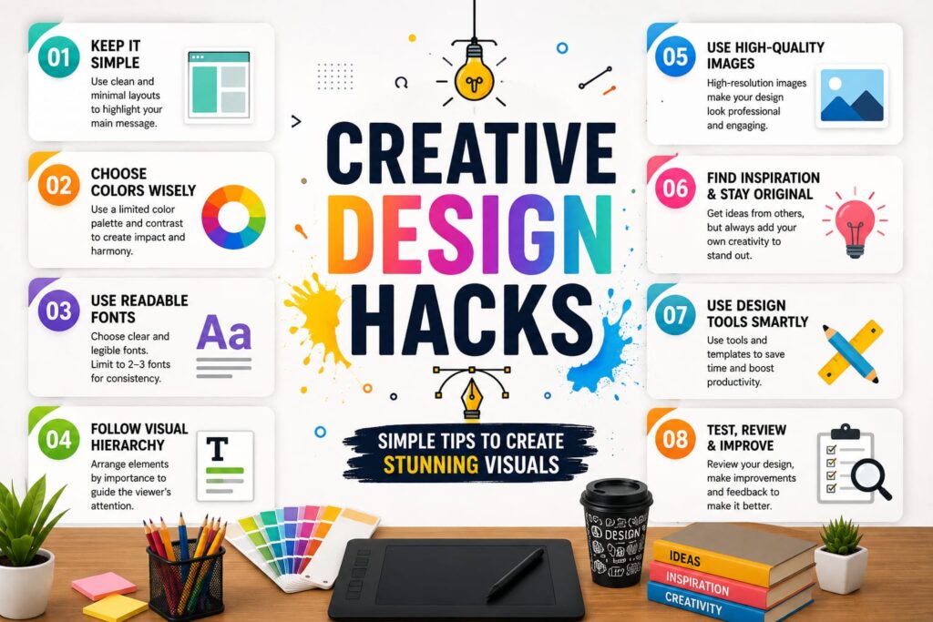 Creative Design Hacks: 8 Simple Tips to Create Stunning Visuals
