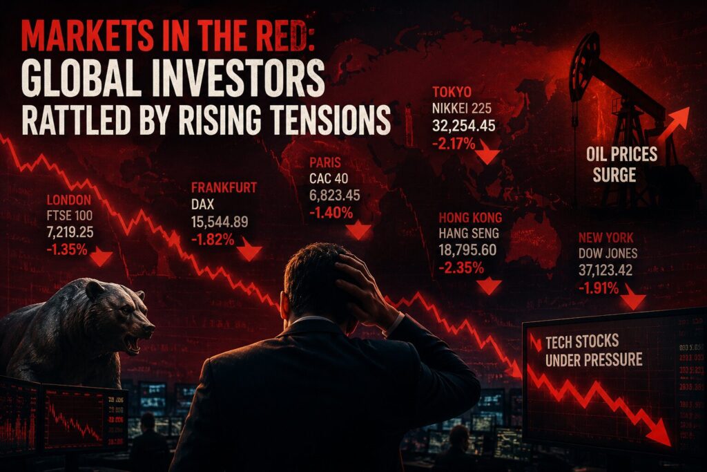 Markets in the Red: Global Investors Rattled by Rising Tensions