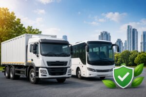 bus and truck