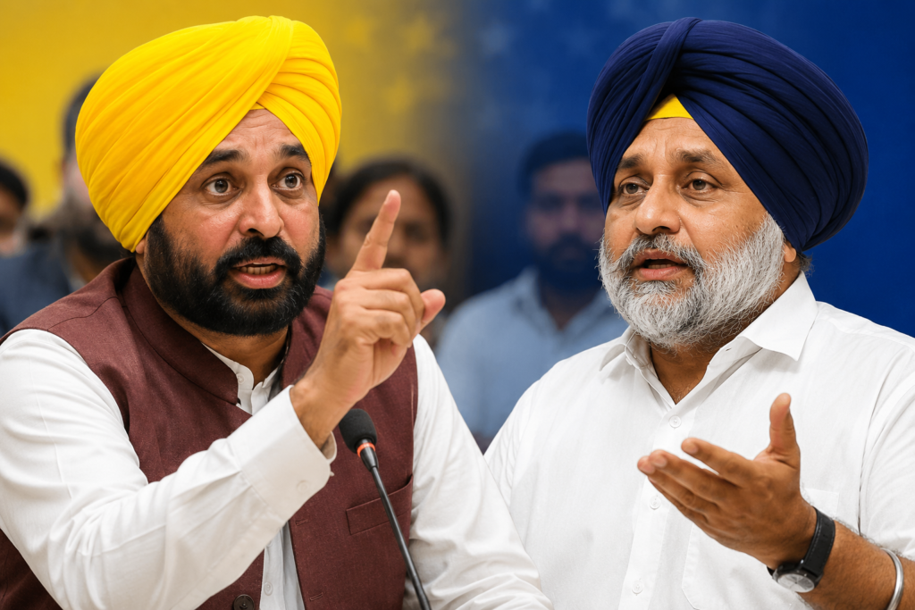 Bhagwant Mann Targets Akali Dal, Calls It a ‘Nanad-Bharjai Party’ Amid Fresh Political Sparring