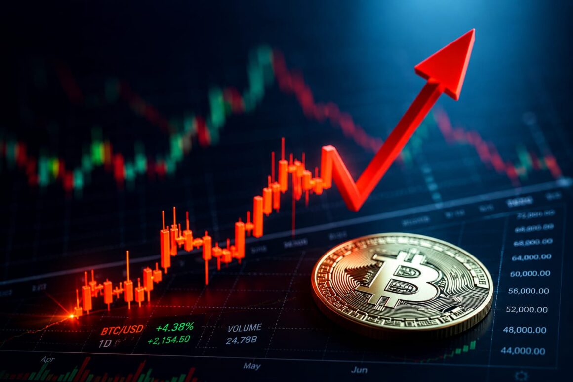 Crypto market evolution showing Bitcoin, blockchain, AI, and institutional adoption in digital finance