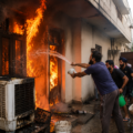 House Catches Fire Due to Cooler Short Circuit in Jalandhar; Residents Extinguish Flames by Pouring Water