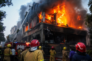 firefighter battle