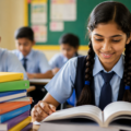 focused student in the classroom