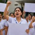healthcare workers protest