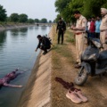 investigation along the canal bank
