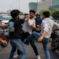 Viral video shows alleged road rage incident near Ambience Mall on the Delhi-Haryana border.