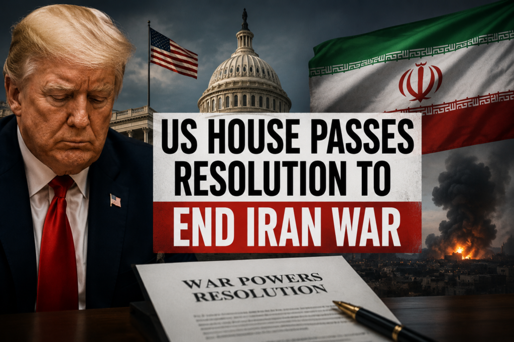 Trump Faces Setback as US House Approves Measure to Halt Iran Conflict