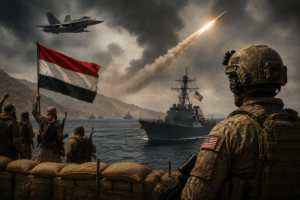 US military forces and Yemen Houthi tensions with Middle East conflict background