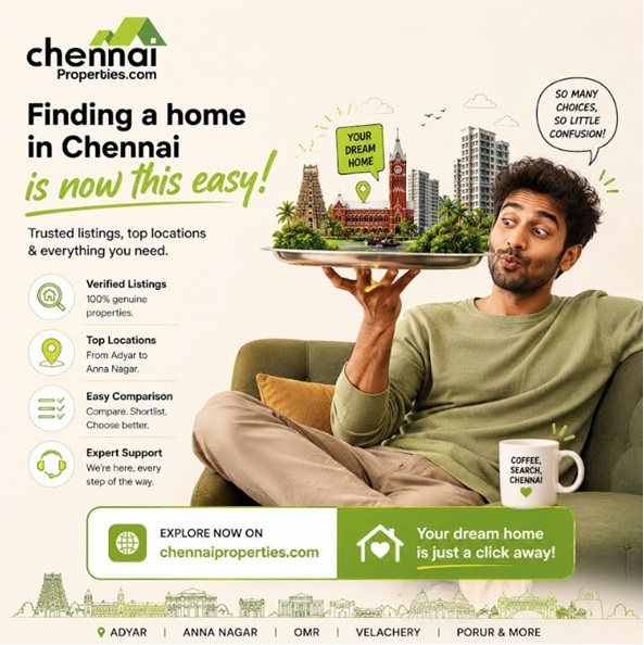 Chennaiproperties Ushers in a New Era of Digital Real Estate Discovery Chennaiproperties Ushers in a New Era of Digital Real Estate Discovery