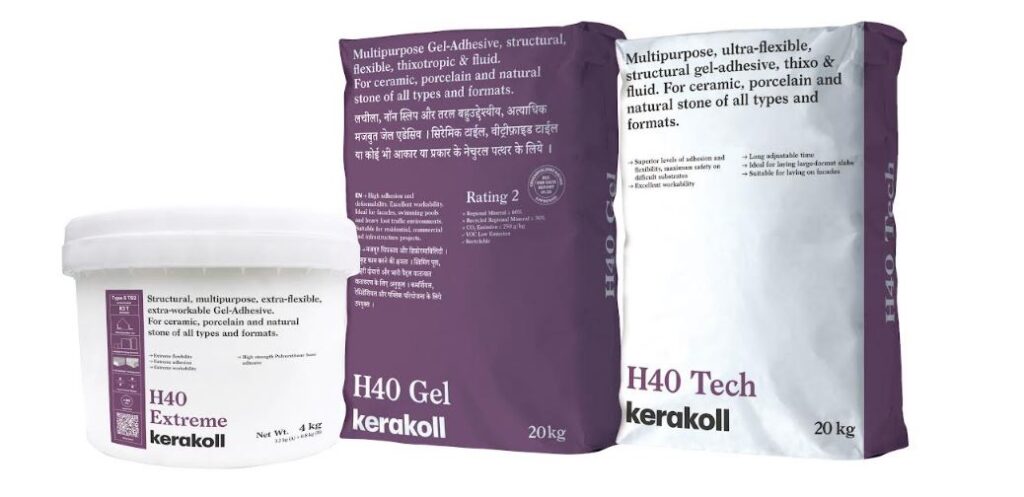 Kerakoll Strengthens H40 Family, Reinforcing H40 Gel Legacy and Introducing Next-Generation Adhesive Solutions in India Kerakoll Strengthens H40 Family, Reinforcing H40 Gel Legacy and Introducing Next-Generation Adhesive Solutions in India