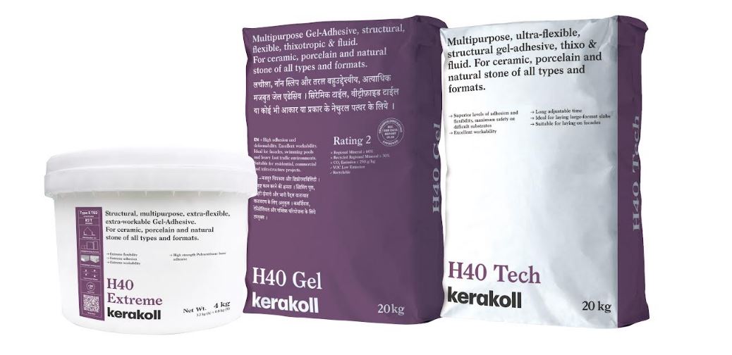 Kerakoll Strengthens H40 Family, Reinforcing H40 Gel Legacy and Introducing Next-Generation Adhesive Solutions in India Kerakoll Strengthens H40 Family, Reinforcing H40 Gel Legacy and Introducing Next-Generation Adhesive Solutions in India
