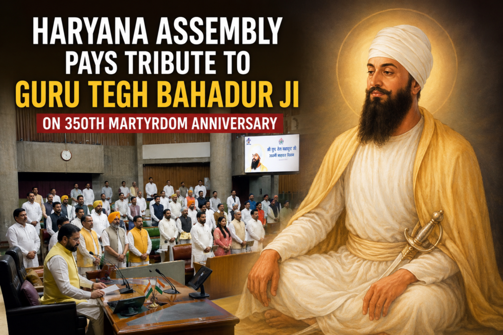 ChatGPT Image Jul 2, 2026, 10_16_31 AM Haryana Assembly pays tribute to Guru Tegh Bahadur Ji on 350th martyrdom anniversary