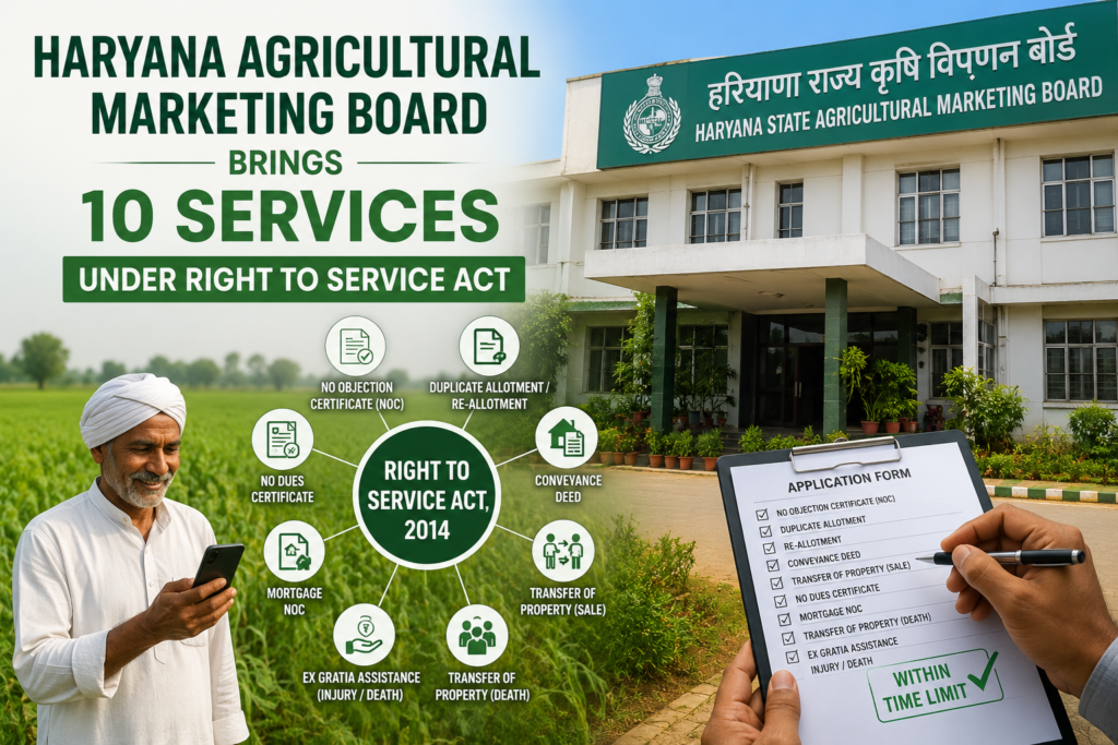 ChatGPT Image Jul 2, 2026, 11_37_29 AM Haryana Agricultural Marketing Board Brings 10 Services Under Right to Service Act