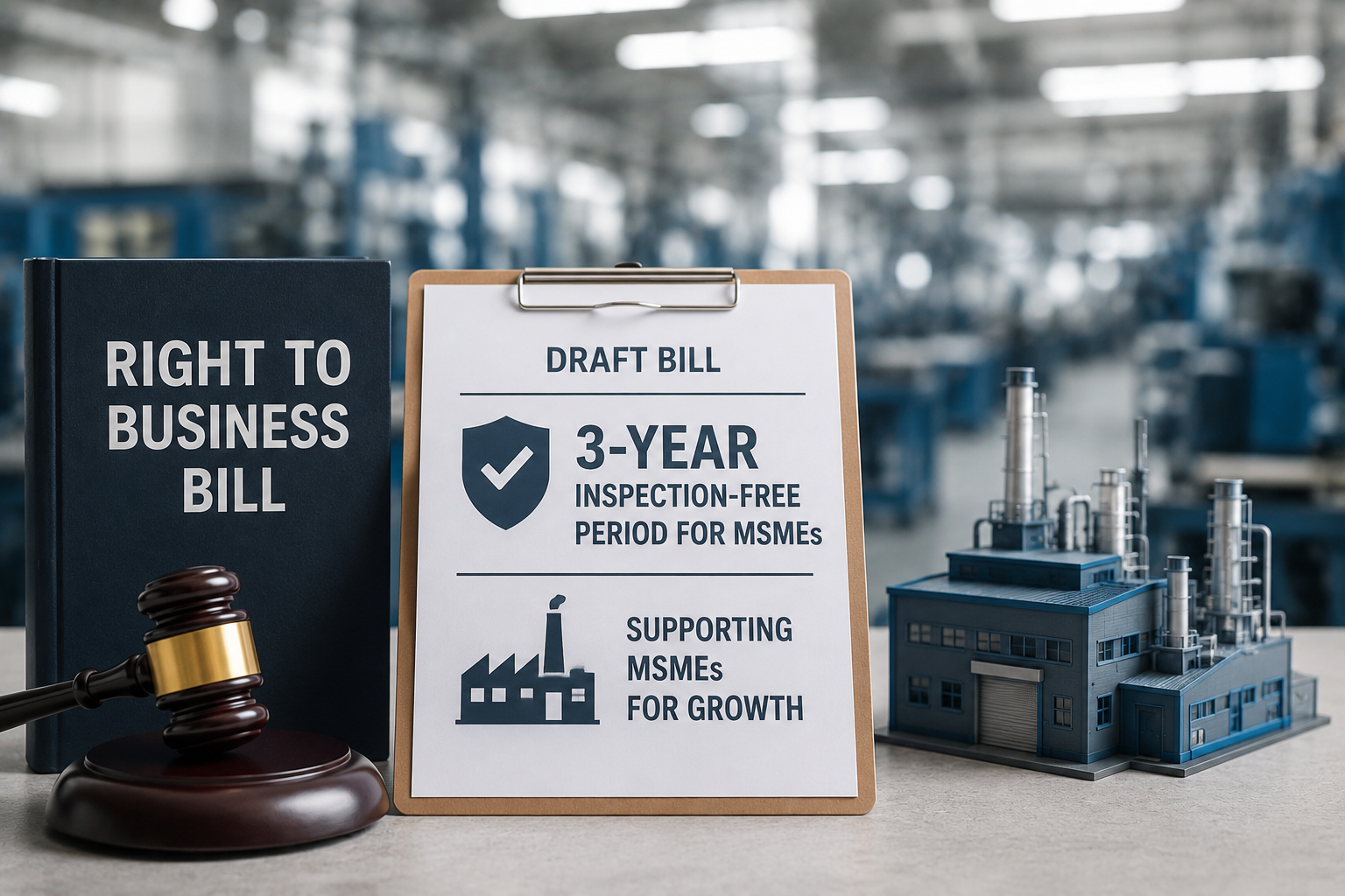 Haryana Drafts Right to Business Bill, Proposes 3-Year Inspection-Free Period for MSMEs Haryana Drafts Right to Business Bill, Proposes 3-Year Inspection-Free Period for MSMEs