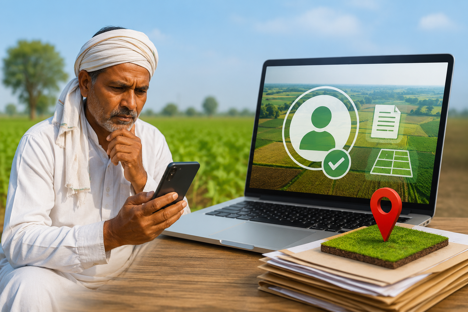 Haryana Farmers Face Unique ID Delays Due to Flaws in Online Land Records Portal Haryana Farmers Face Unique ID Delays Due to Flaws in Online Land Records Portal