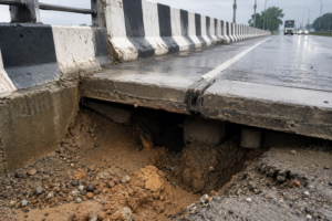 NH-152D Overbridge Partially Sinks Near Shambhu Barrier in Ambala