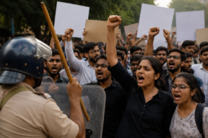 Protests Erupt in Haryana Over Alleged Lathi-Charge on Students at Jantar Mantar
