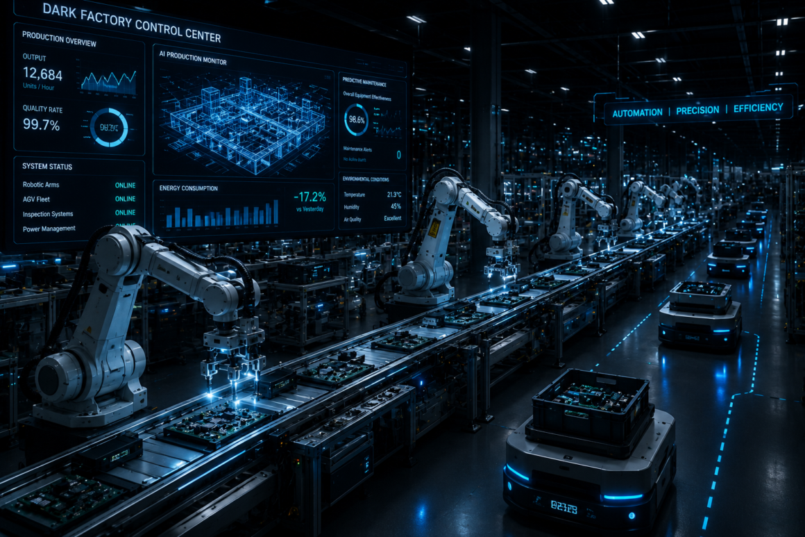 ChatGPT Image Jul 6, 2026, 05_27_29 PM Dark Factories: Inside the World’s Fully Automated Manufacturing Revolution