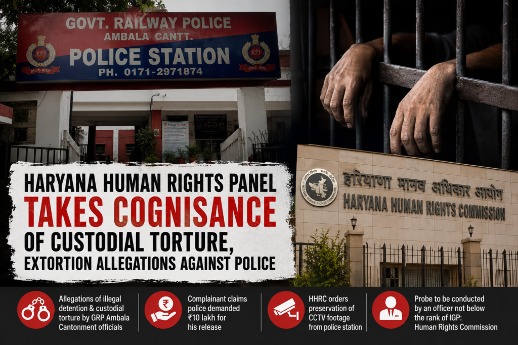 ChatGPT Image Jul 6, 2026, 11_30_24 AM Haryana human rights panel takes cognisance of custodial torture, extortion allegations against police