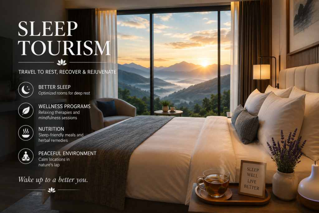 ChatGPT Image Jul 6, 2026, 11_39_46 AM Sleep Tourism: Why Travelers Are Booking Vacations Just to Get Better Sleep
