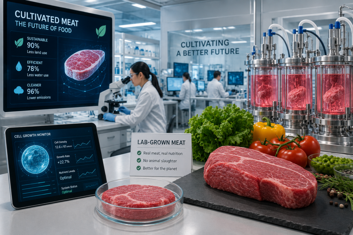 ChatGPT Image Jul 6, 2026, 12_18_54 PM Lab-Grown Meat: Can Cultivated Meat Change the Future of Food?