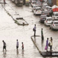 Heavy Haryana rain causes knee-deep water at Faridabad bus stand as Gurugram records the highest rainfall and IMD issues an Orange Alert.