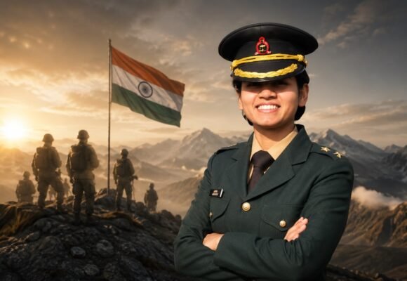 1st women officer to receive bronze medal at OTA