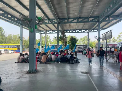 high Punjab Bus Strike: PRTC Contract Workers’ Protest Disrupts Bus Services Across State, Passengers Face Trouble