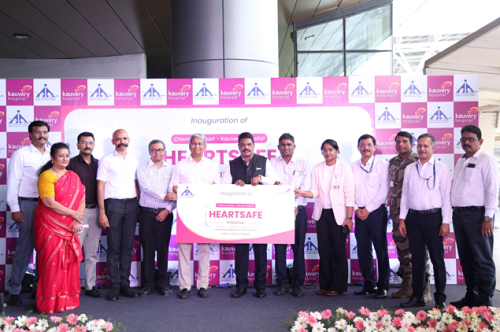 Kauvery Hospital Strengthens Emergency Cardiac Response at Chennai International Airport with Automated External Defibrillator Installation