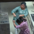 Gurugram domestic help assault incident shown in CCTV-style footage
