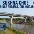 Sukhna Choe bridge project near Bapudham Colony in Chandigarh