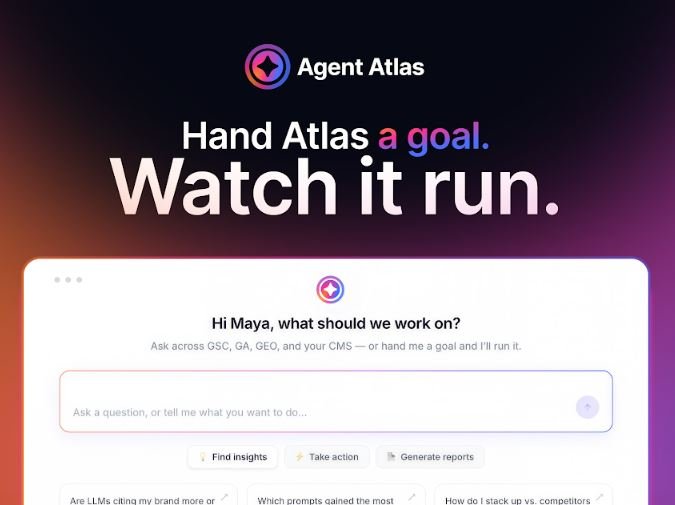 Pepper Launches Agent Atlas, an AI Agent that Runs GEO Work Instead of Reporting on it Pepper Launches Agent Atlas, an AI Agent that Runs GEO Work Instead of Reporting on it
