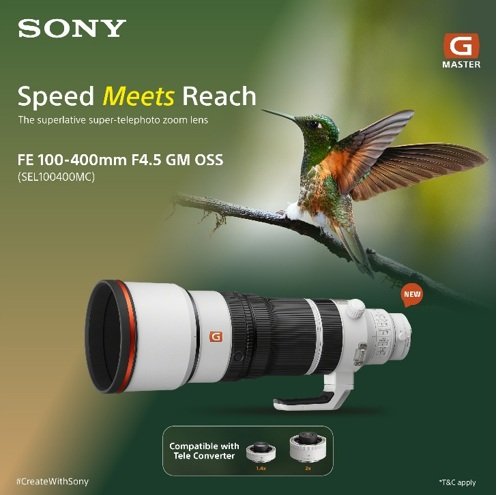 Sony India Unveils the FE 100-400mm F4.5 GM OSS G Master Super-Telephoto Zoom Lens Sony India Unveils the FE 100-400mm F4.5 GM OSS G Master Super-Telephoto Zoom Lens