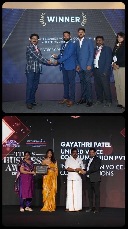 Unified Voice Earns Dual Honours for Enterprise Communications Innovation at Bengaluru and Chennai Awards Unified Voice Earns Dual Honours for Enterprise Communications Innovation at Bengaluru and Chennai Awards