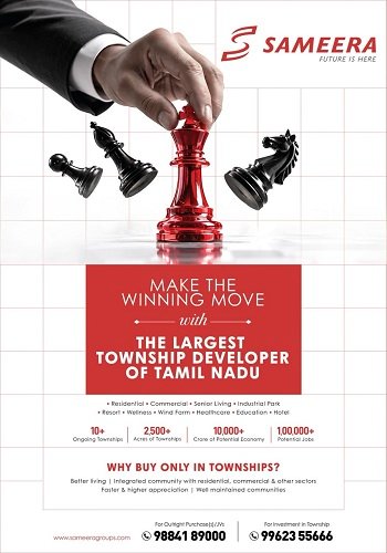 Sameera Groups Emerges as Tamil Nadu's Largest Township Developer with 2,500-Acre Portfolio Across 10+ Integrated Townships Sameera Groups Emerges as Tamil Nadu's Largest Township Developer with 2,500-Acre Portfolio Across 10+ Integrated Townships