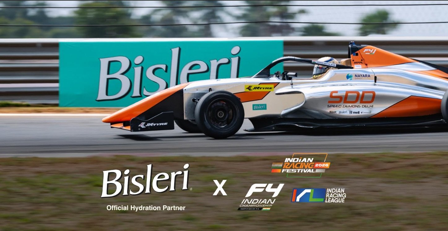 Bisleri International becomes Official Hydration Partner of F4 and the Indian Racing League Bisleri International becomes Official Hydration Partner of F4 and the Indian Racing League