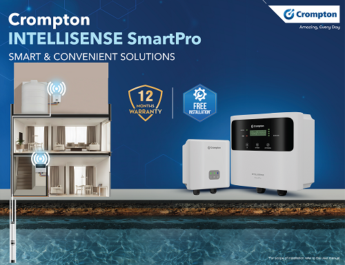Crompton Simplifies Household Water Management with INTELLISENSE SmartPro Crompton Simplifies Household Water Management with INTELLISENSE SmartPro